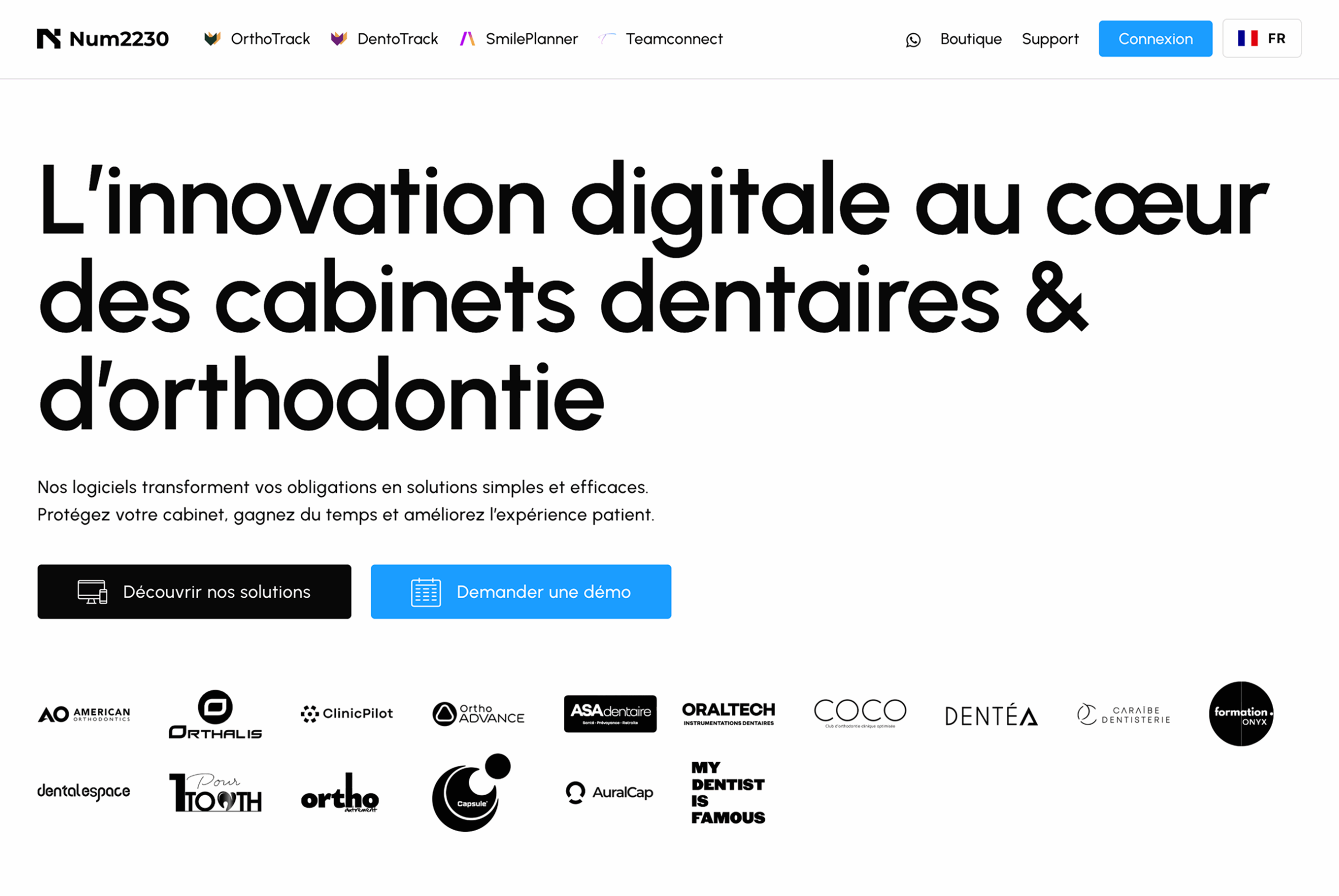 Num2230 – OrthoTrack – DentoTrack – SmilePlanner – Teamconnect