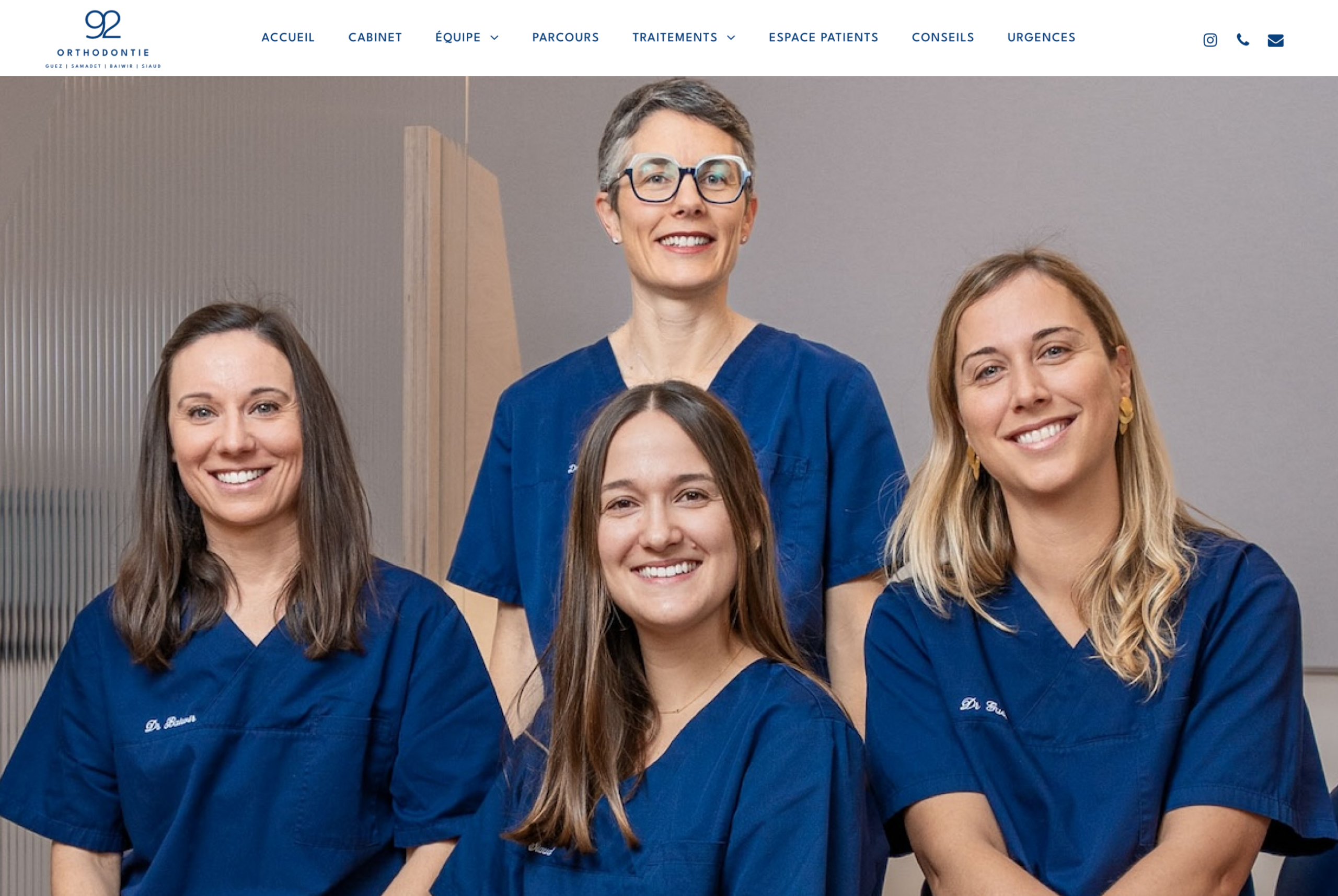Cabinet d&rsquo;Orthodontie 92 – Dr Camille Guez, Dr Virginie Samadet, Dr Fanny Baiwir, Dr Blanche Siaud